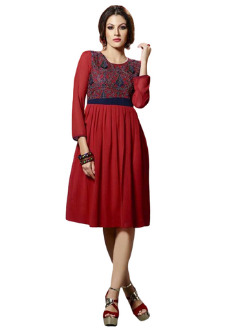 Robe Rouge Coralie - Taille 42 - Narkis Fashion
