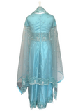 Haseena Frosted Blue Evening Dress