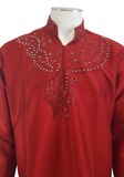 Costume bollywood Rouge Nizar - Taille 42