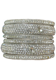 Mani silver wedding bracelets