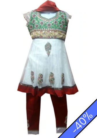 Tenue Indienne Fille Marshia - 5 et 6 ans - Narkis Fashion