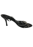 Black heeled sandal
