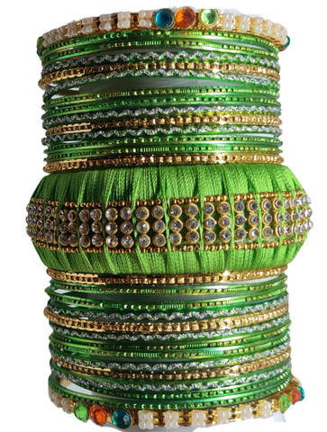Bracelets mariage vert clair