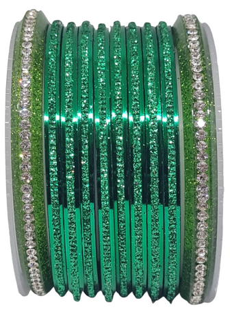 Bracelets Indien Vert - Lot de 10