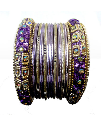 Bracelets Mariage Shadiya - Mauve - Narkis Fashion