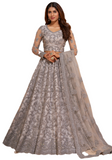 Kaia Light Gray Bridal Lehenga