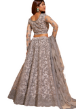 Kaia Light Gray Bridal Lehenga